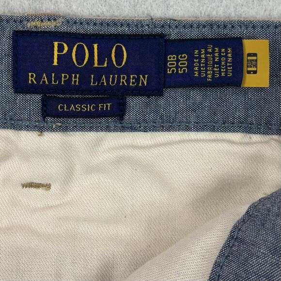 Polo Ralph Lauren Shorts Mens 50B Tan Chino Classic Fit Preppy NEW - Picture 2 of 14